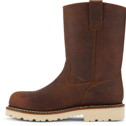 Pull-on Wellington composite toe work boot with Smartmask® cushioned insole and breathable mesh lining for comfort.