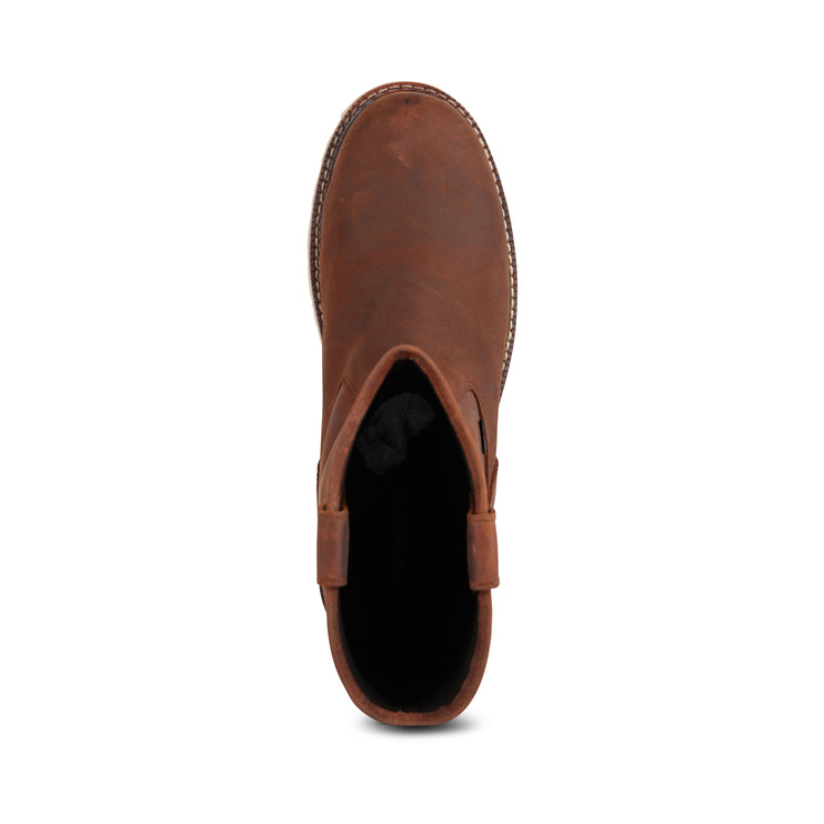 Top view of US Boot Condor Wellington 10" Waterproof Work Boot Style 27291, pull-on entry, mesh comfort lining, Smartmask polyurethane shock-absorbing insole, non-metallic shank
