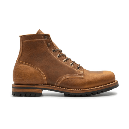 USA Tan Grizzly Plain Toe Made In USA
