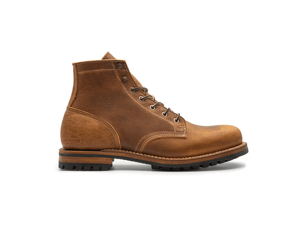 USA Tan Grizzly Plain Toe Made In USA