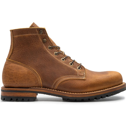 USA Tan Grizzly Plain Toe Made In USA