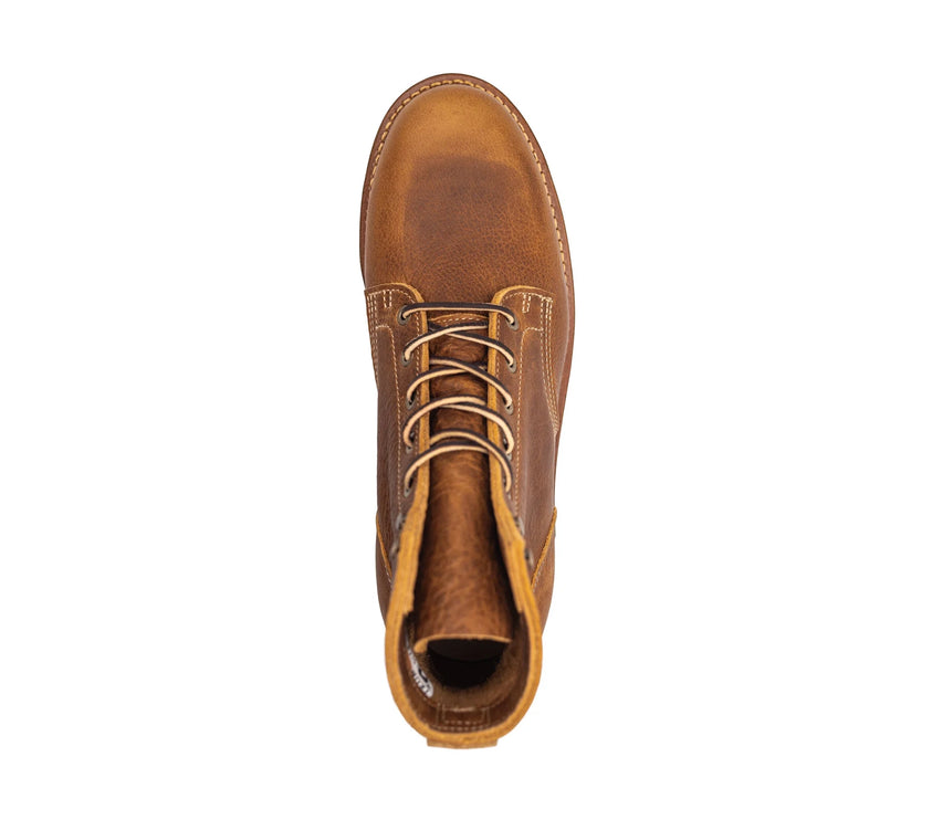 USA Tan Grizzly Plain Toe Made In USA