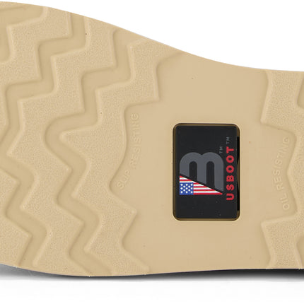 Made in USA soft toe leather boot with globally sourced components, built for comfort and durability on tough jobs.