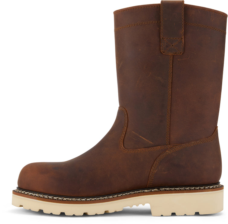 Pull-on Wellington composite toe work boot with Smartmask® cushioned insole and breathable mesh lining for comfort.