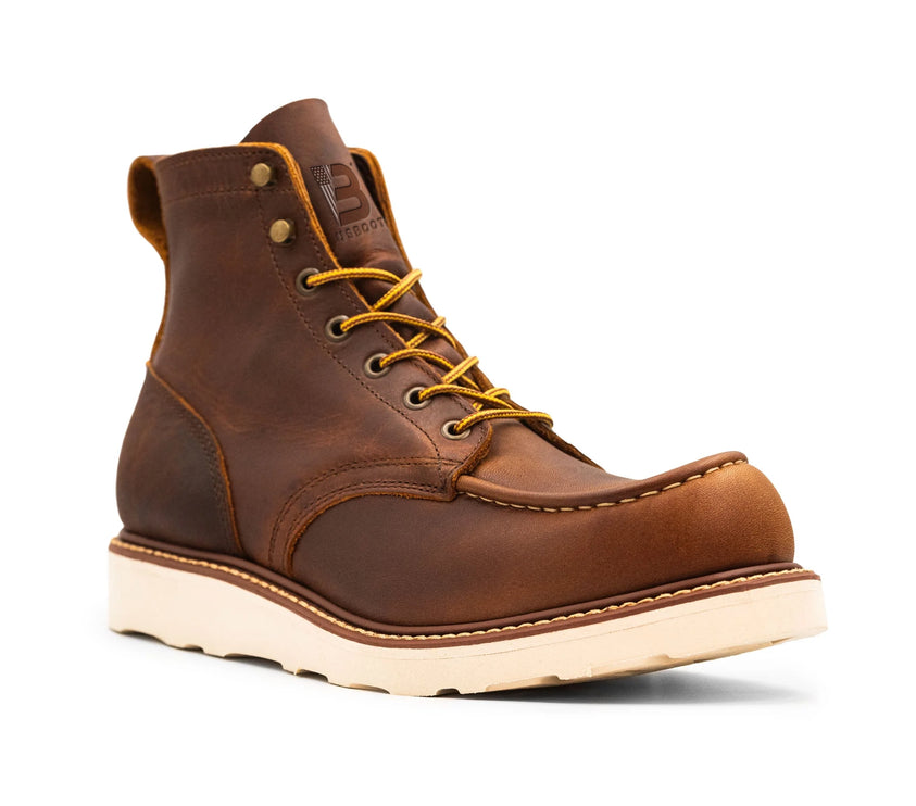 USA Saddle Brown Lifestyle Moc Toe Made In USA