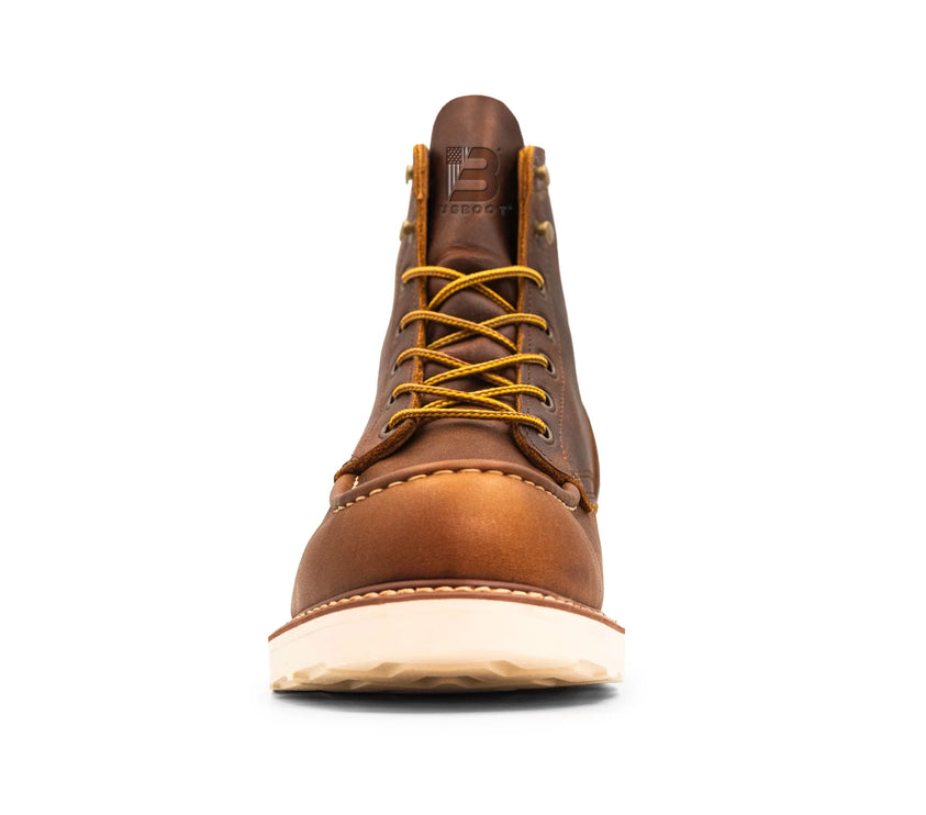 USA Saddle Brown Lifestyle Moc Toe Made In USA