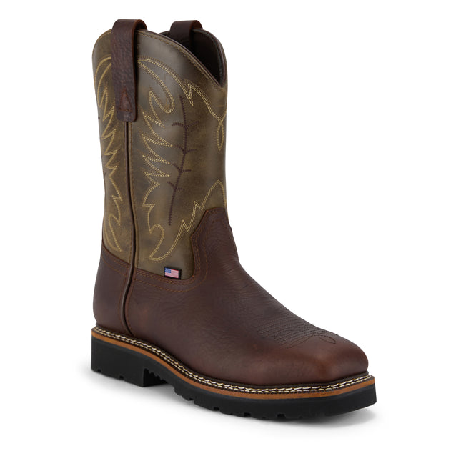 US Boot Western Steel Toe Waterproof Men's Work Boot